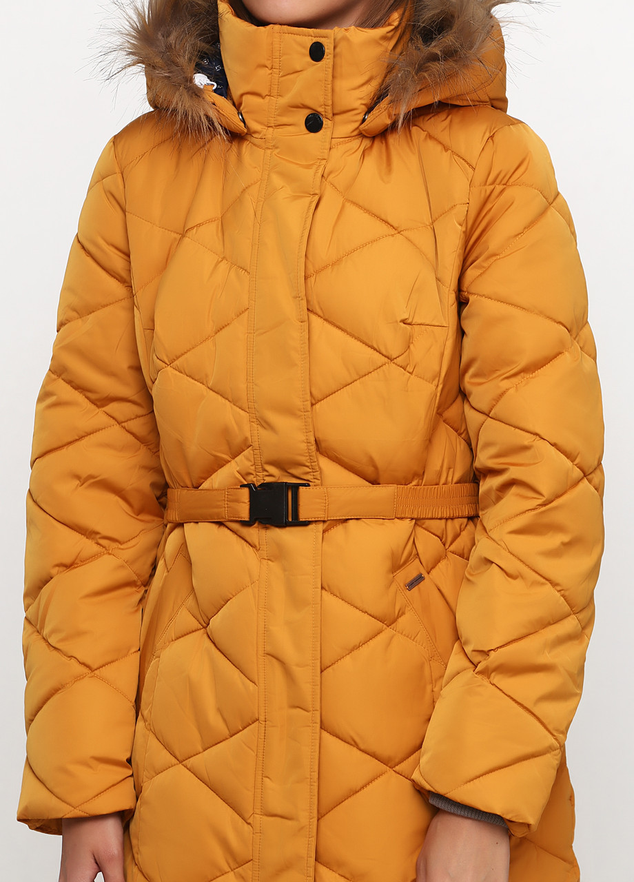 Желтая зимняя куртка женская Tom Tailor