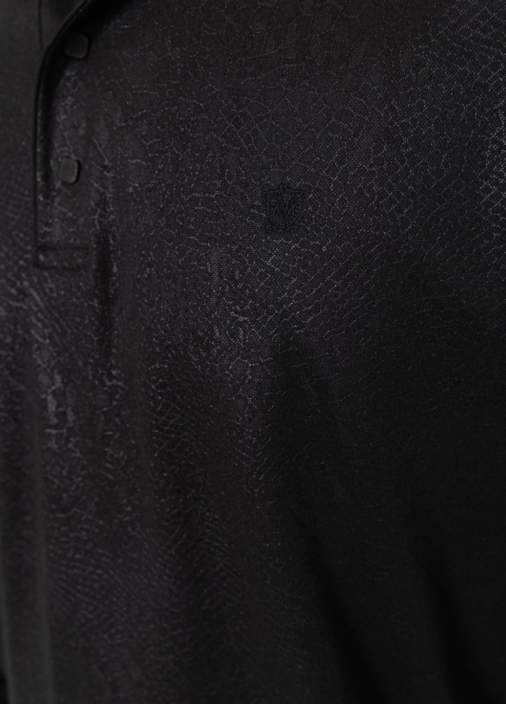 Черная футболка-поло для мужчин Ager змеиный