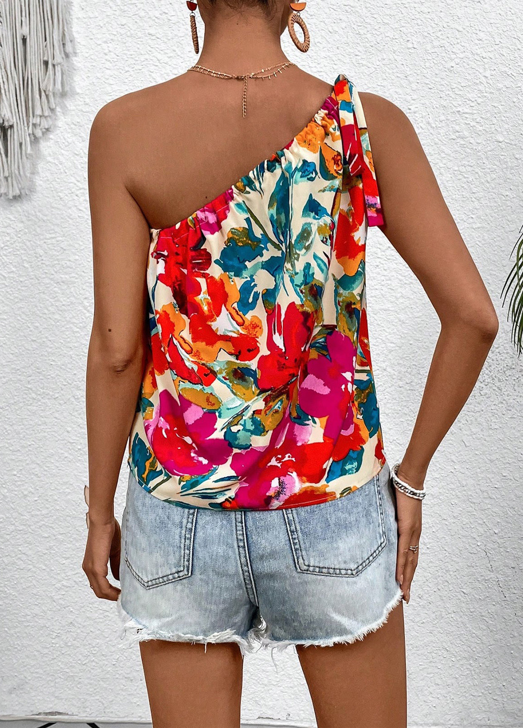 Комбинированная блуза SHEIN