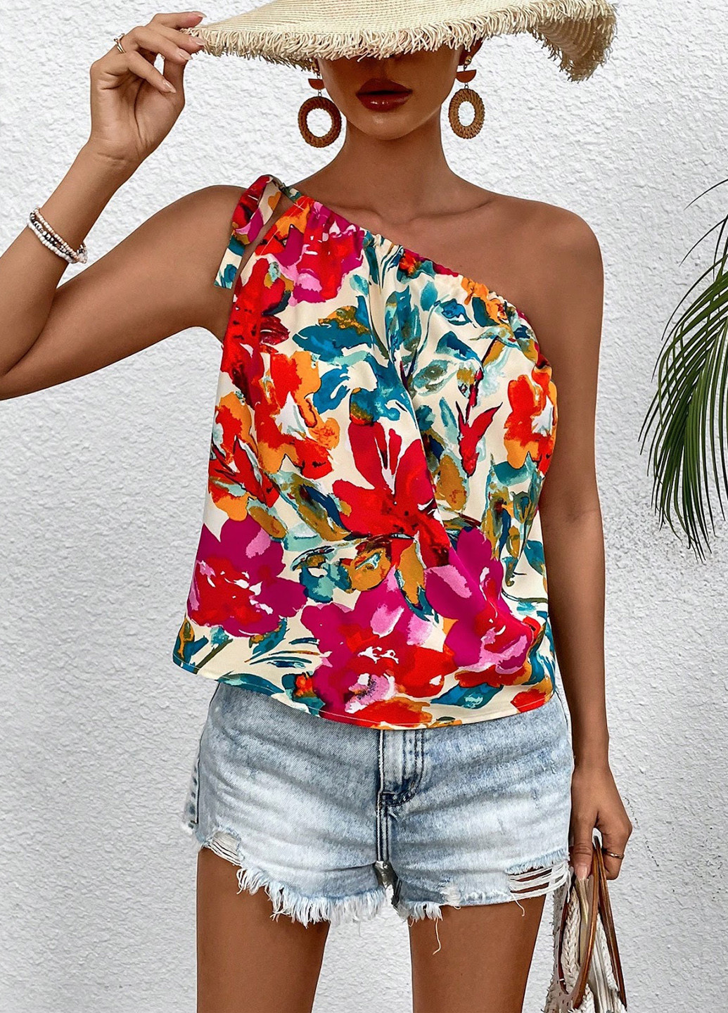 Комбинированная блуза SHEIN