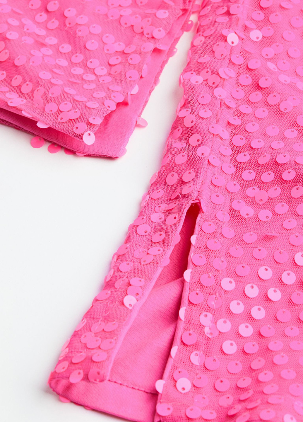 Рожева вечірня сукня сорочка H&M однотонна