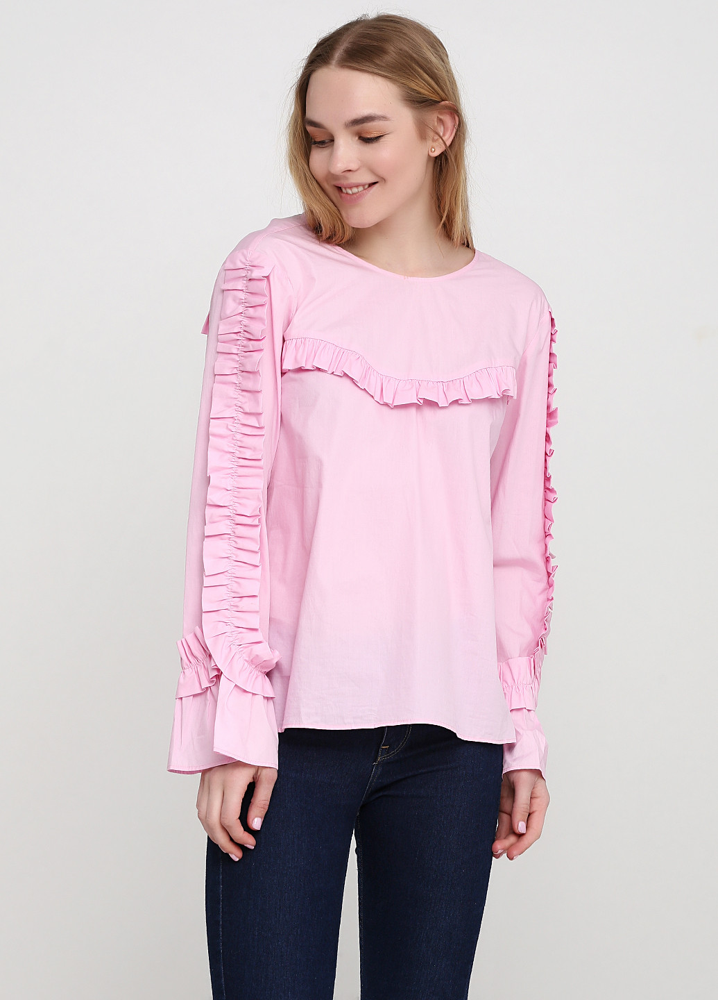 Рожева літня блуза Zara