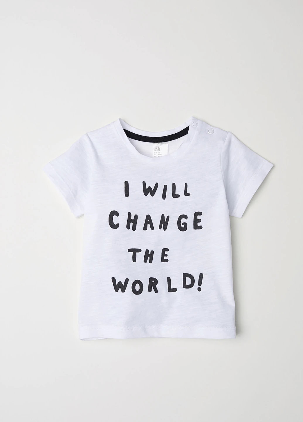 Белая летняя футболка H&M