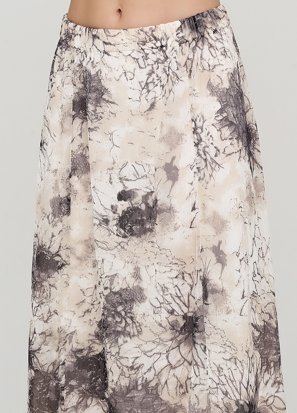 Костюм (блуза, юбка) Signature юбочный абстрактный бежевый кэжуал полиэстер