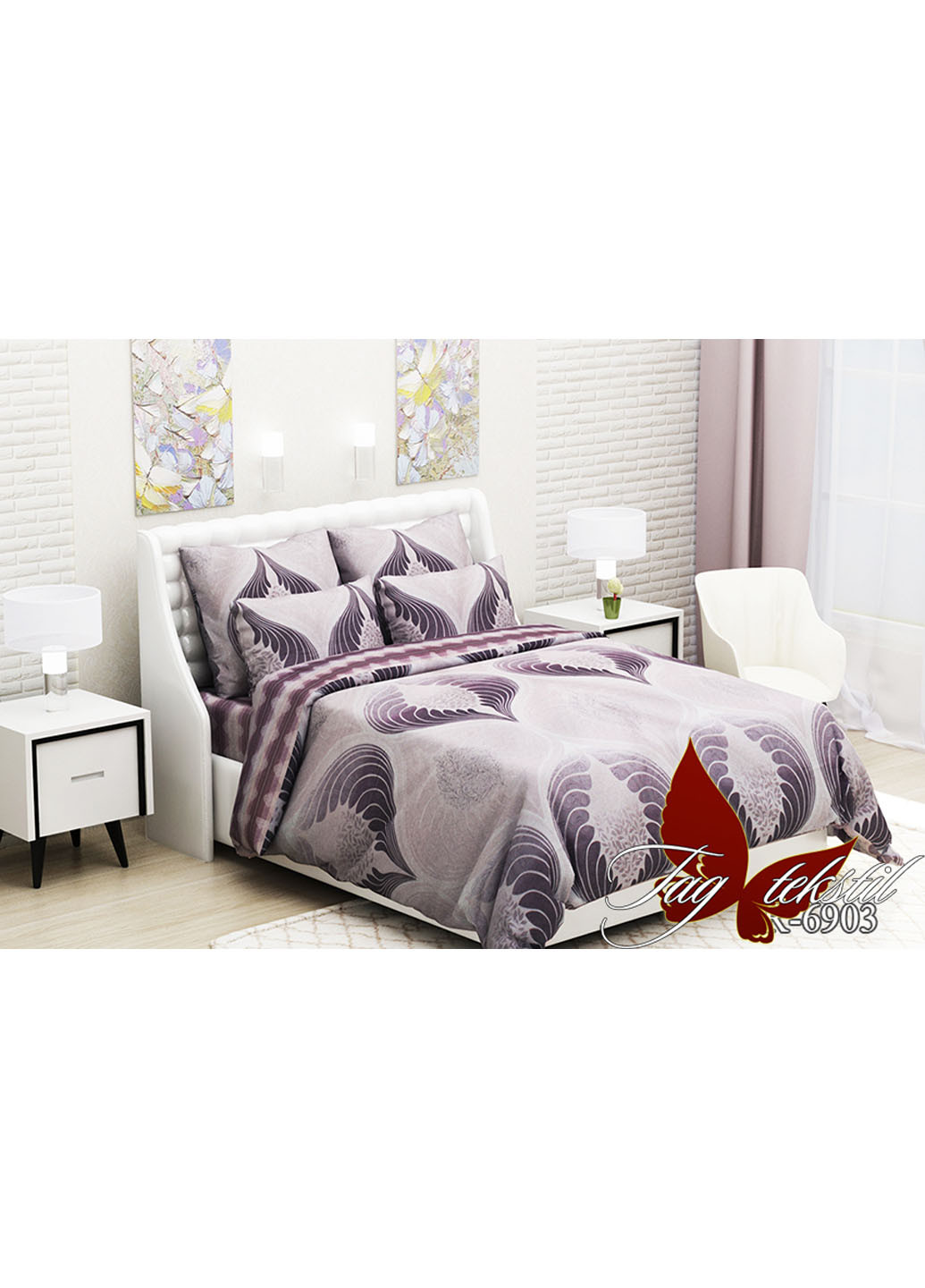 Постільна білизна 1.5-спальний Tag (201746106)