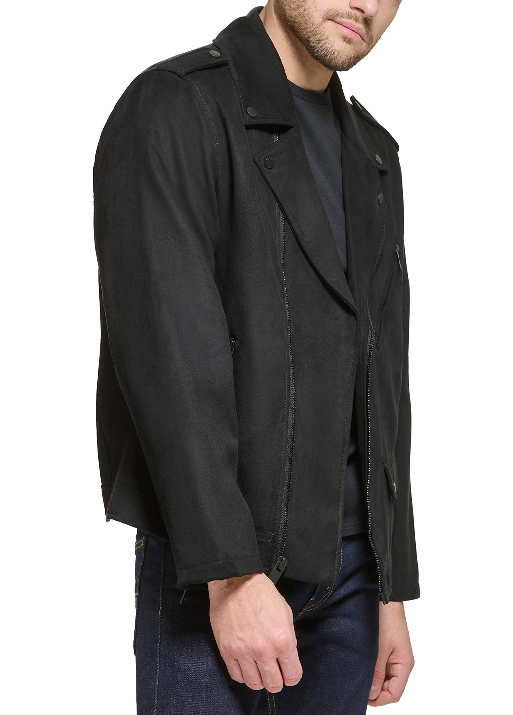 Черная демисезонная куртка косуха DKNY