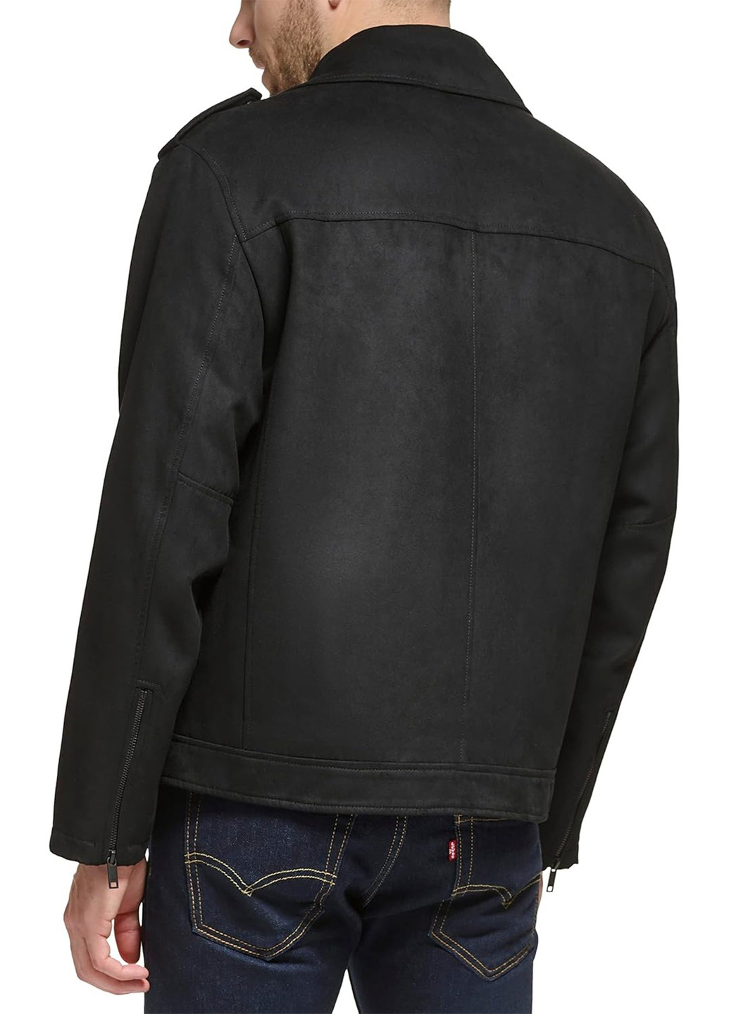 Черная демисезонная куртка косуха DKNY