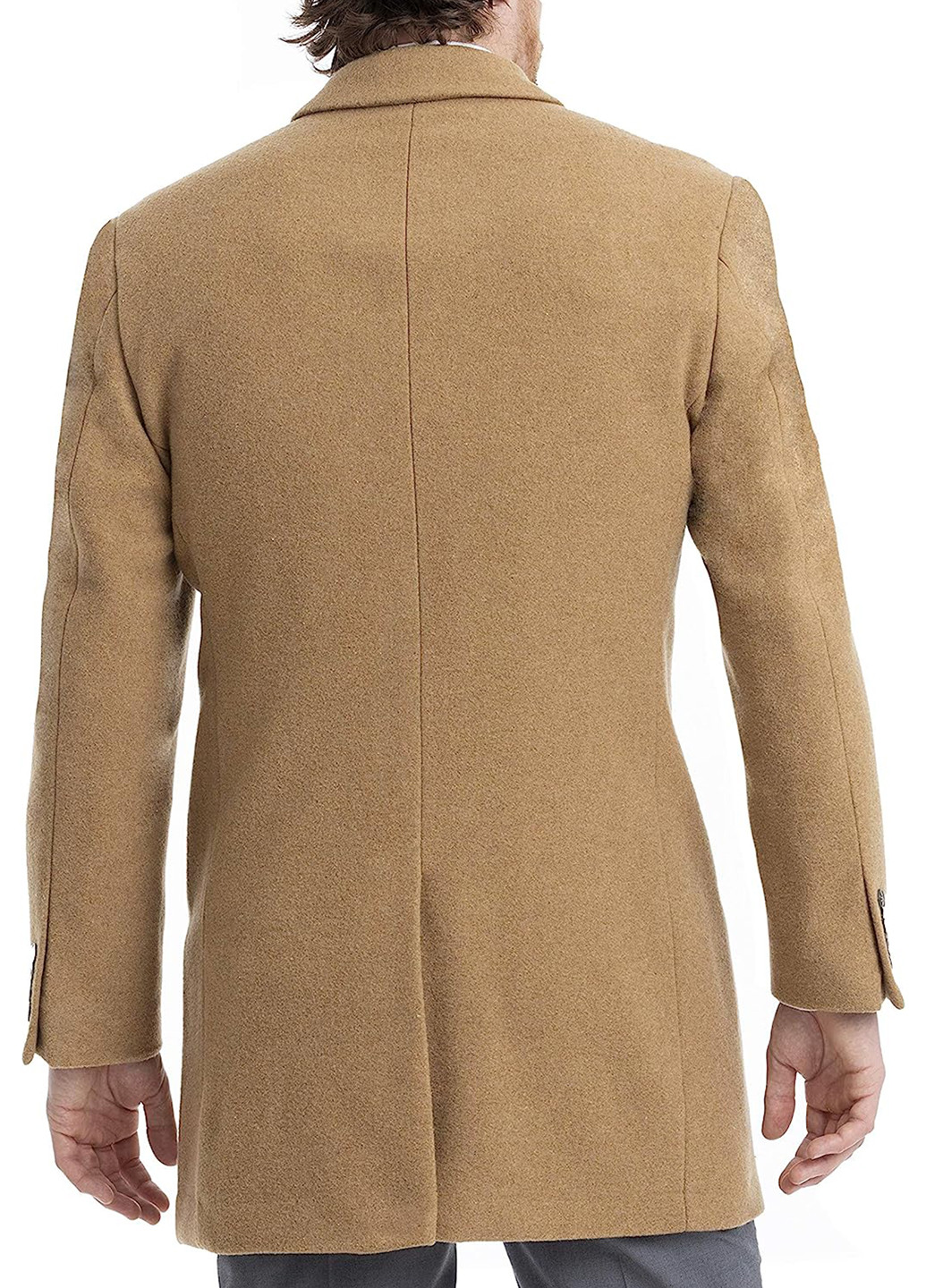 Світло-коричневе зимнє Пальто однобортне Calvin Klein