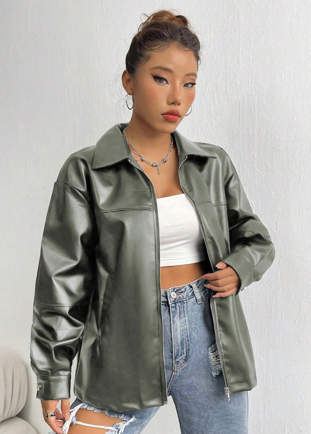 Куртка-рубашка SHEIN (330487925)