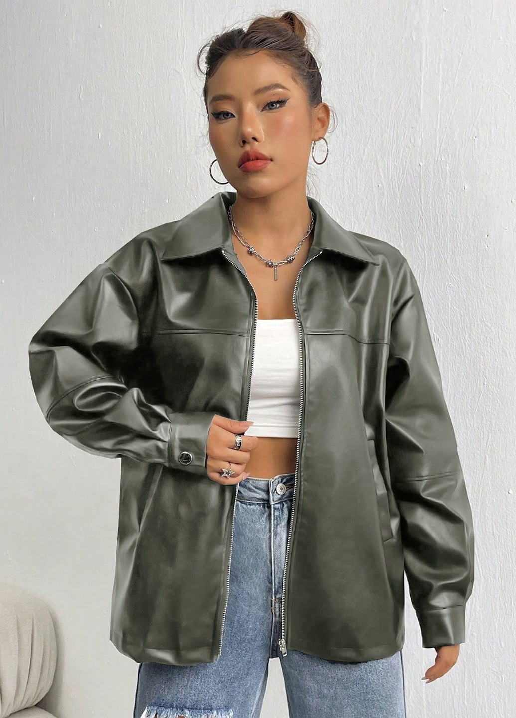 Куртка-рубашка SHEIN (330487925)