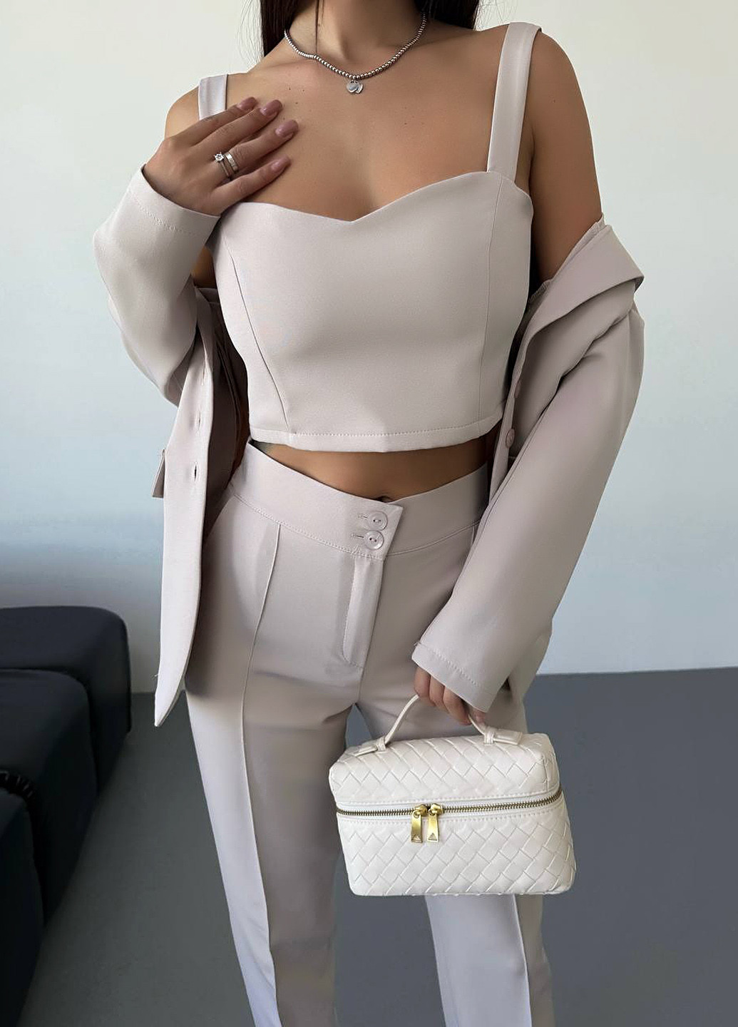 Костюм (жакет, топ, штани) No Brand (362120960)