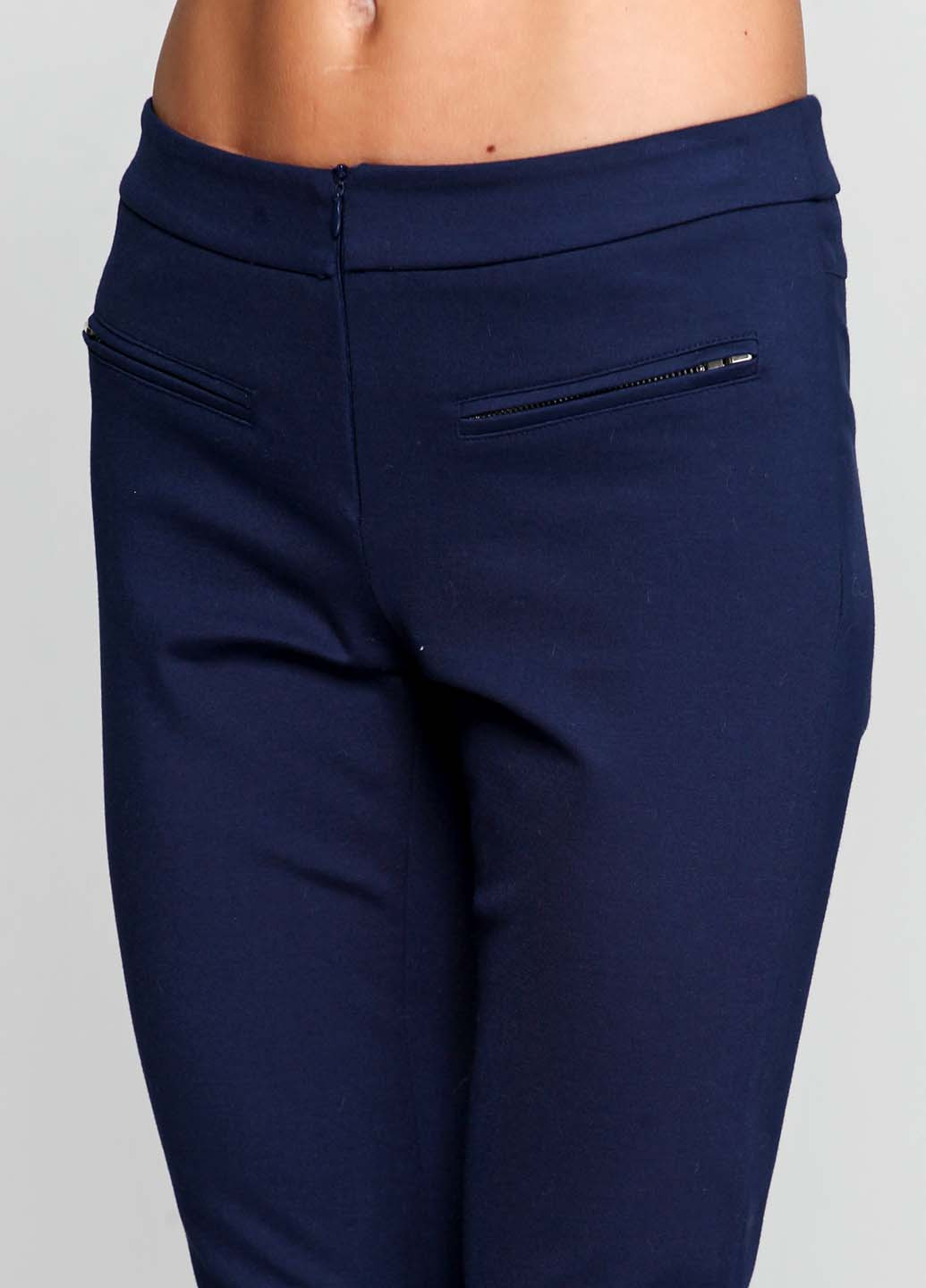 Синие кэжуал демисезонные зауженные брюки Vipart