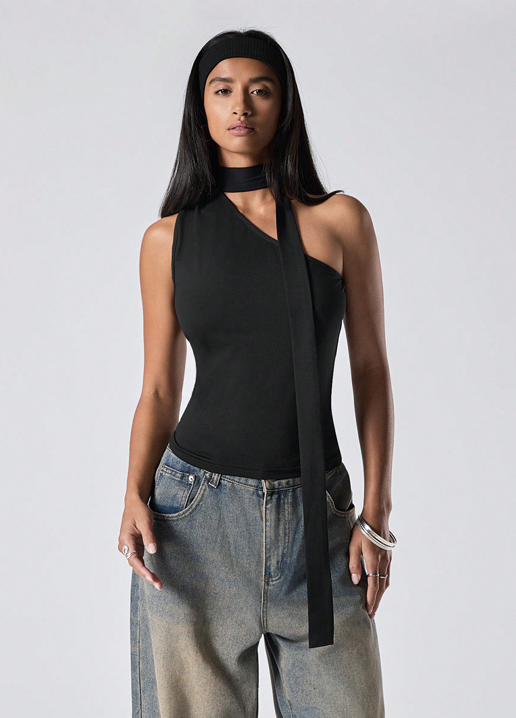 Чорна блуза SHEIN