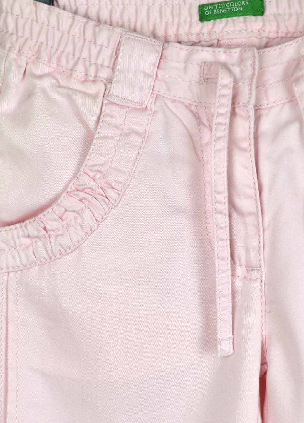 Розовые кэжуал демисезонные прямые брюки United Colors of Benetton