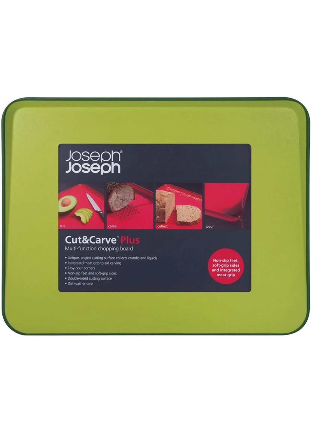 Отделочная доска Cut/Carve Plus двухсторонняя с шипами Joseph Joseph (255274436)