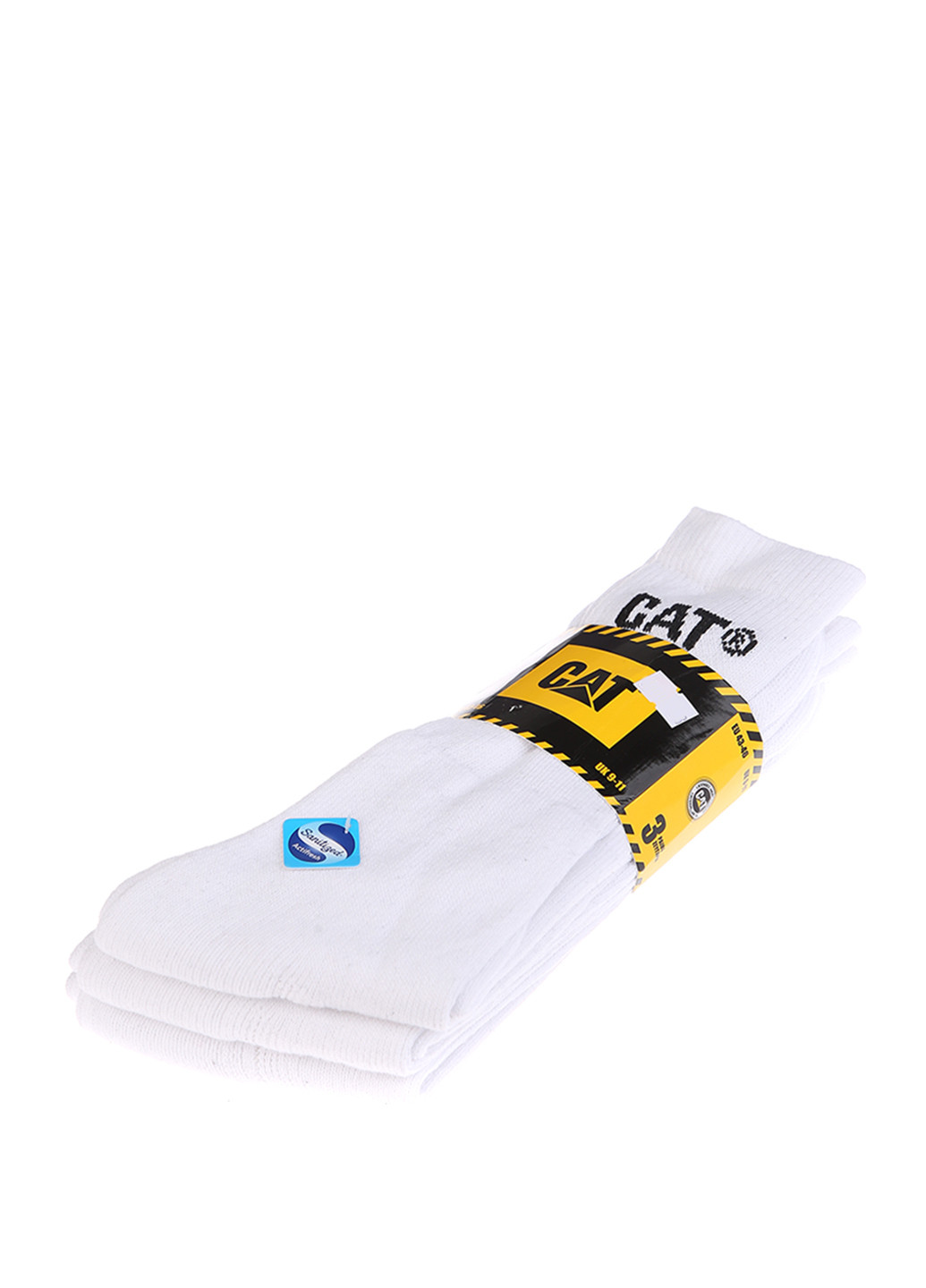 Шкарпетки (3 пари) Cat логотипи білі повсякденні