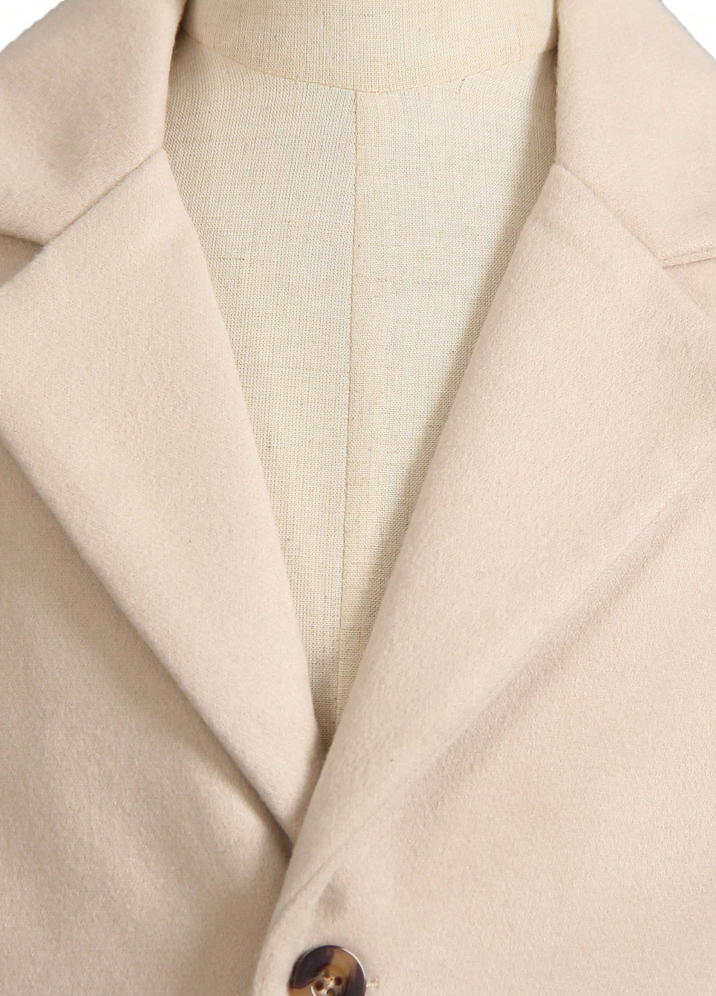 Светло-бежевый демисезонный костюм (пиджак, брюки) брючный SHEIN