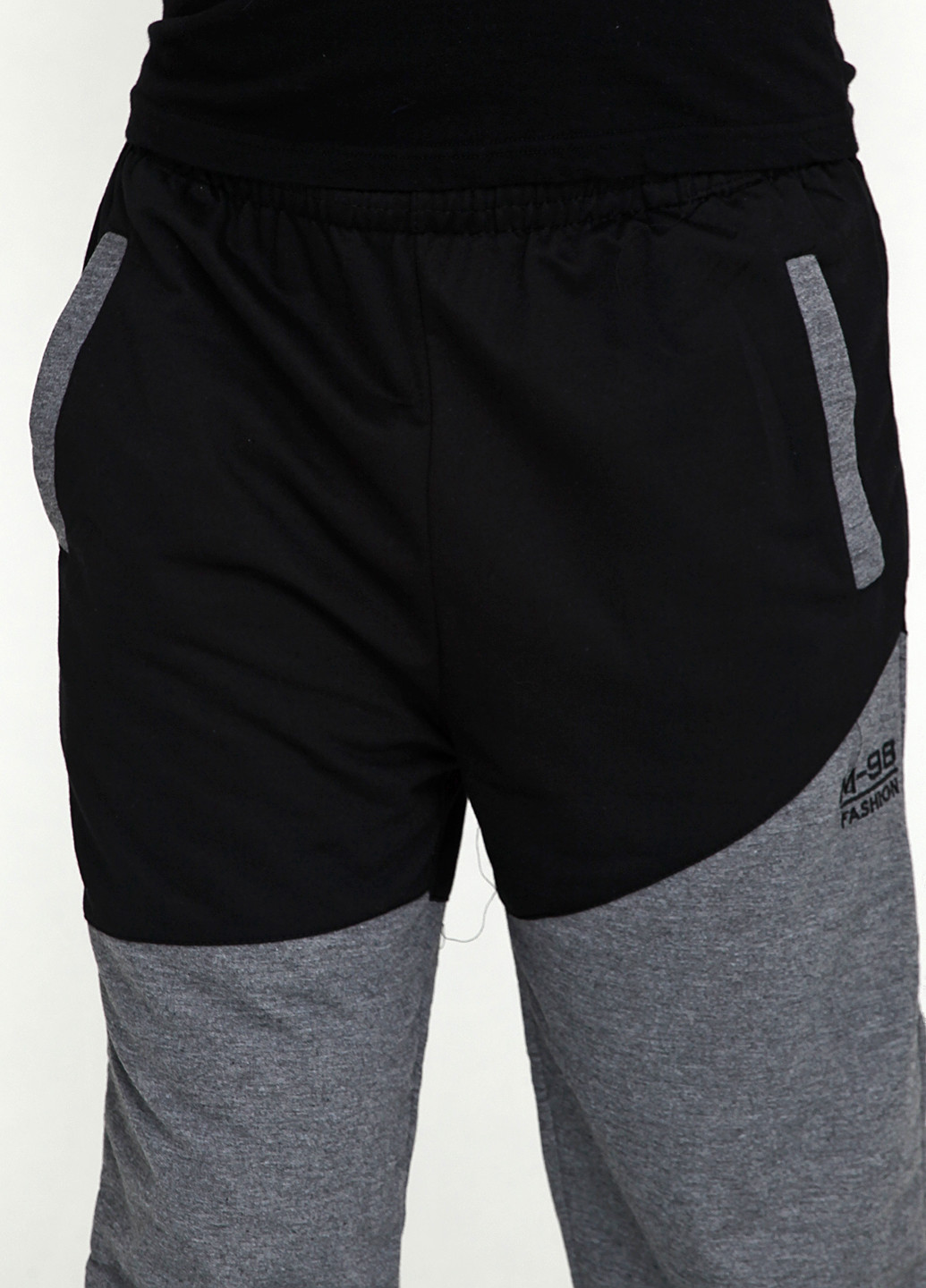 Темно-серые спортивные демисезонные со средней талией брюки Dunauone