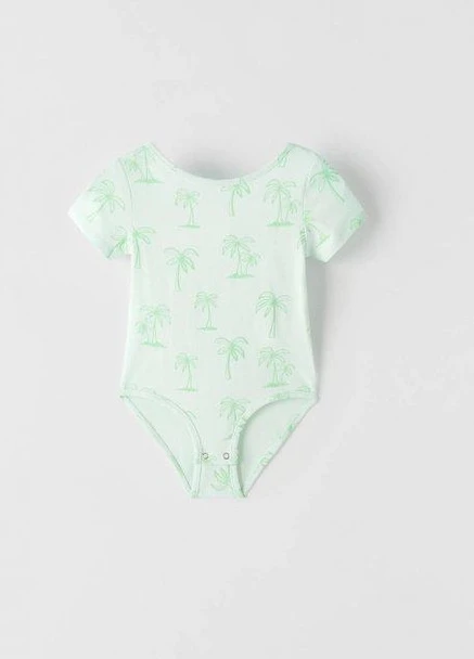 Боді,бірюзовий в візерунки, Zara Kids (254866113)