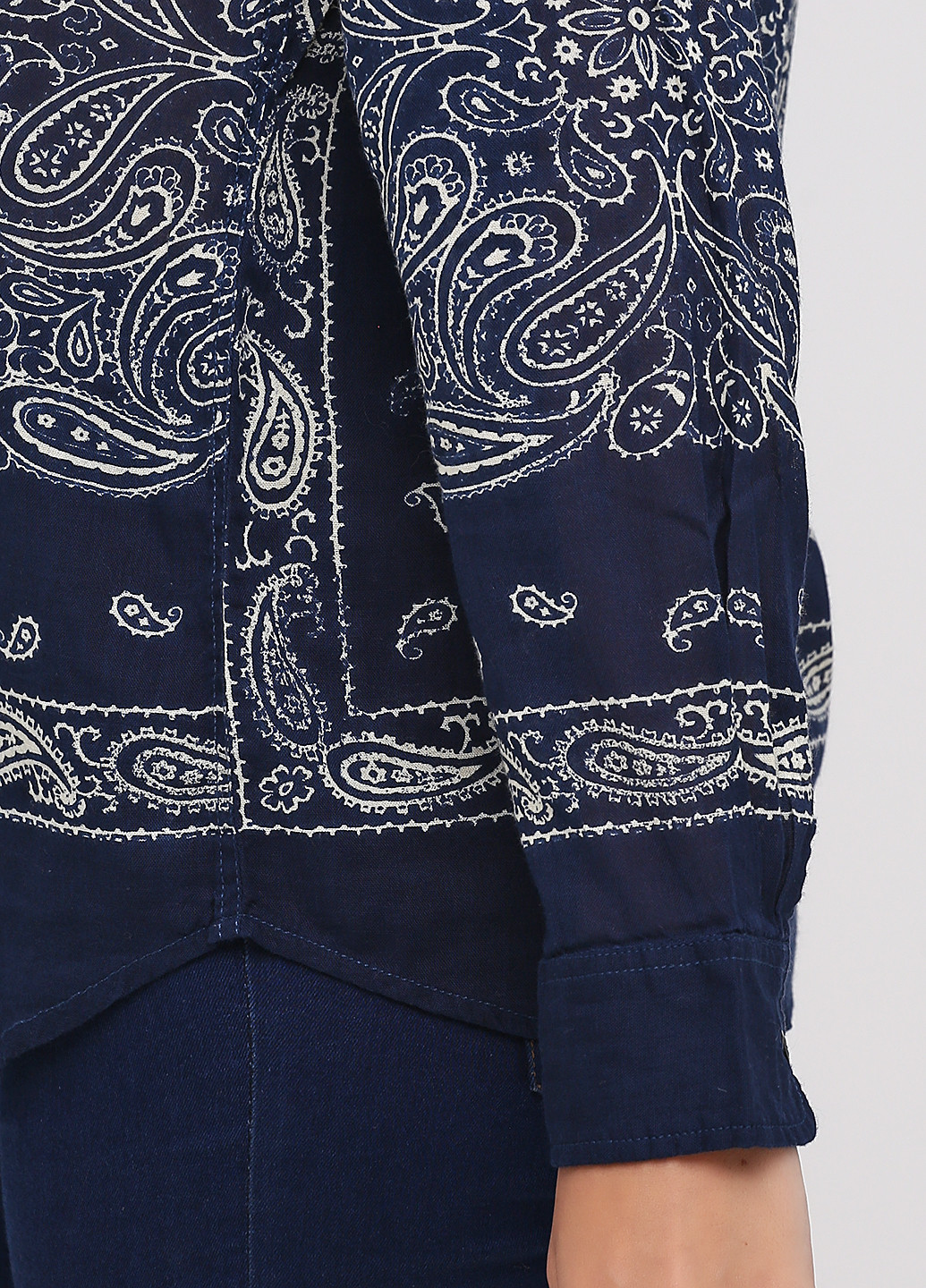 Темно-синяя кэжуал рубашка турецкие огурцы Ralph Lauren