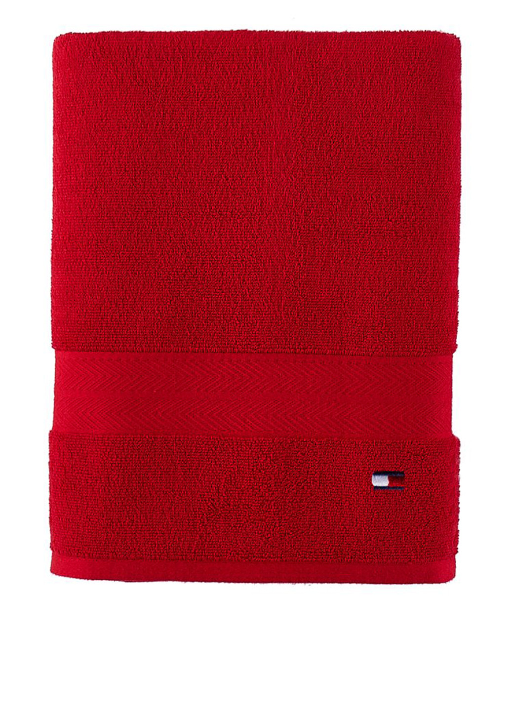 Tommy Hilfiger полотенце, 76х138 см однотонный красный производство - Индия