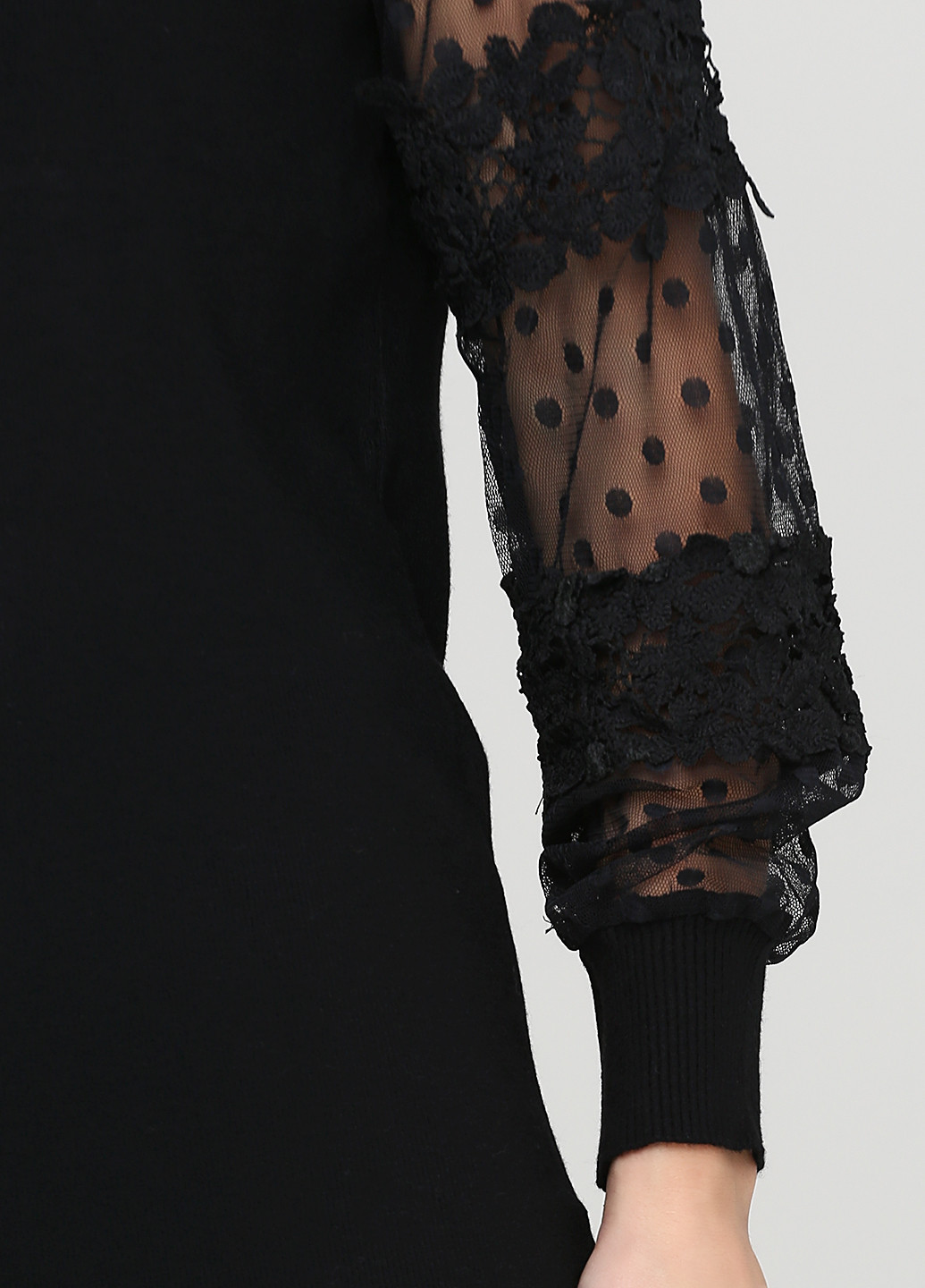 Черное кэжуал платье Lovie Look однотонное