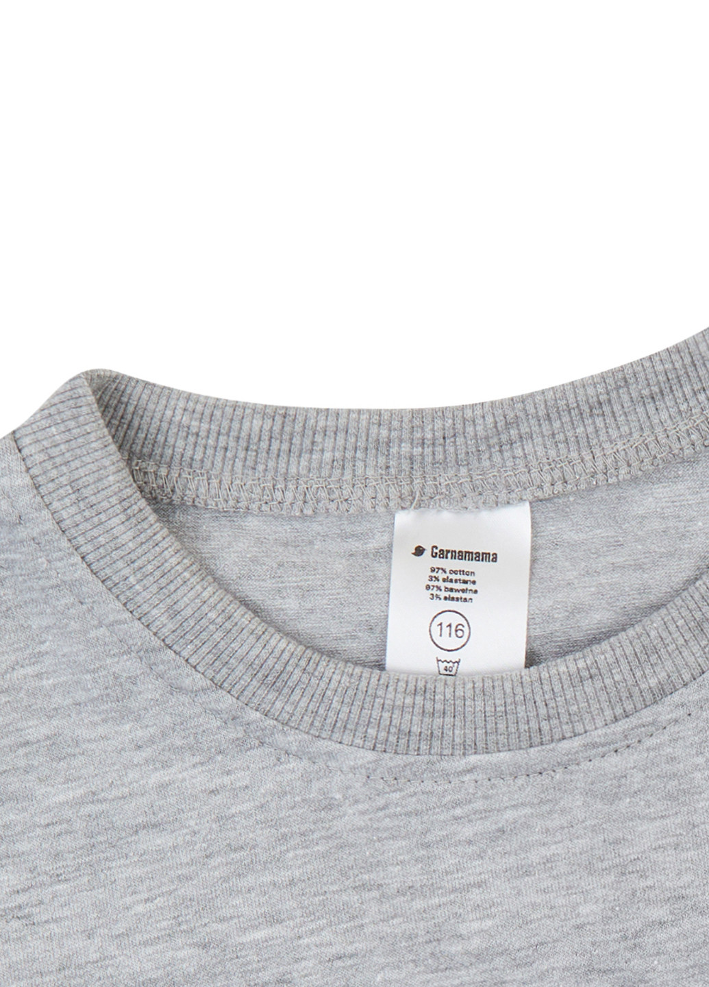 Серая летняя футболка Garnamama