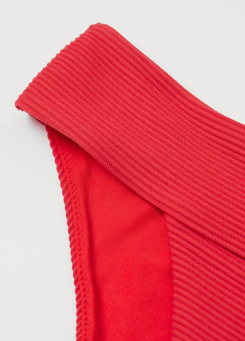Красные плавки бикини танга ярко-красный однотонные H&M