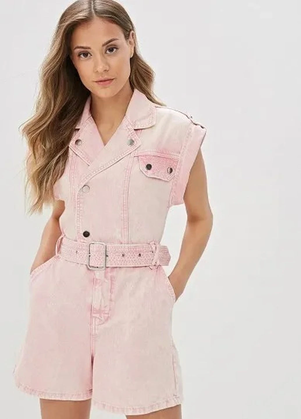 Комбінезон River Island однотонний рожевий кежуал