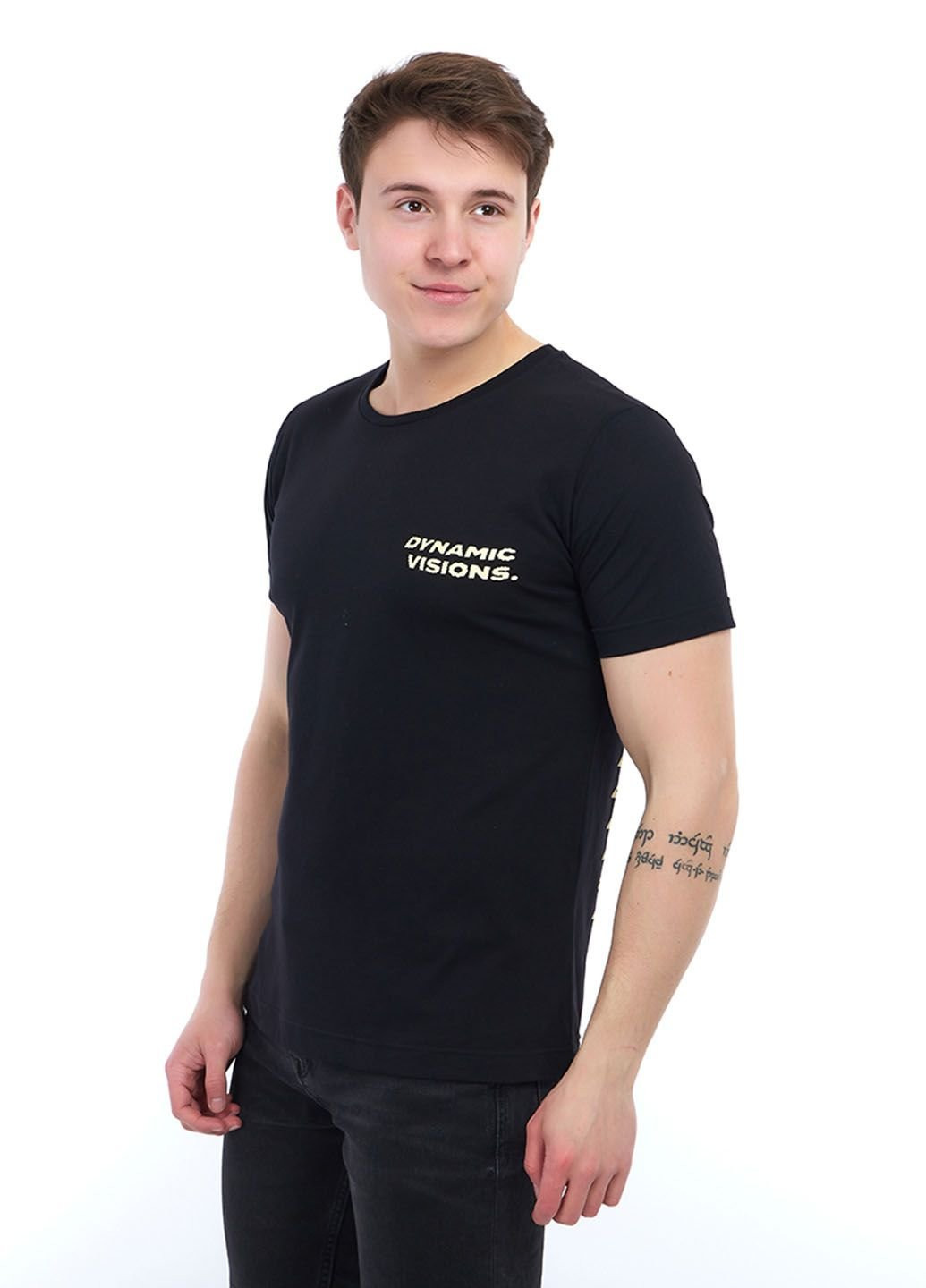 Черная футболка мужская черная Power