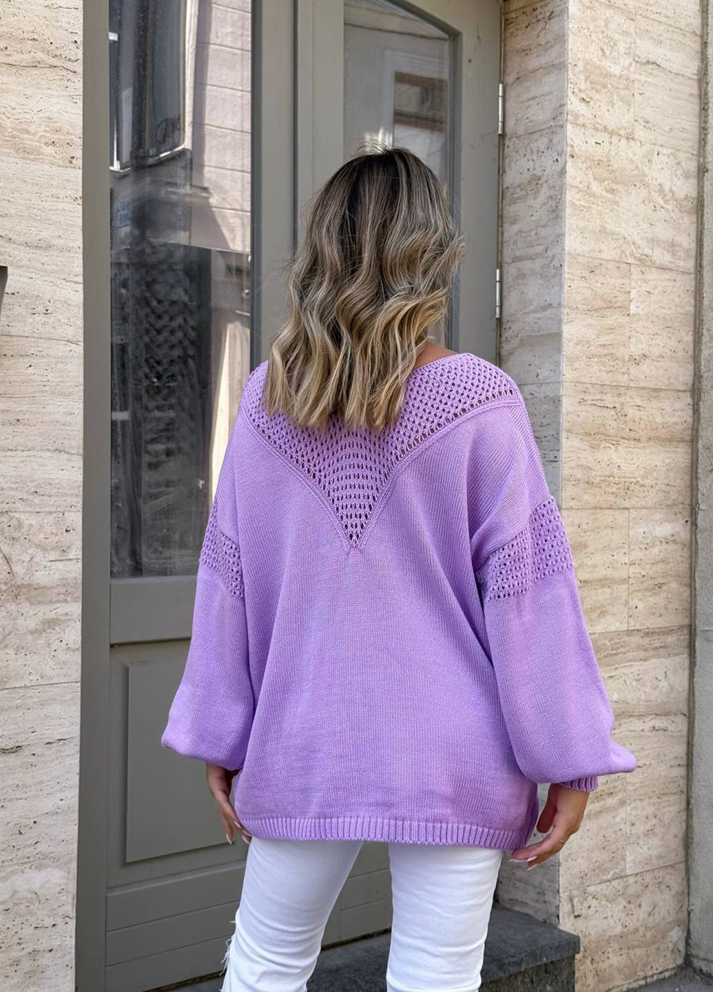 Бузковий демісезонний пуловер пуловер No Brand