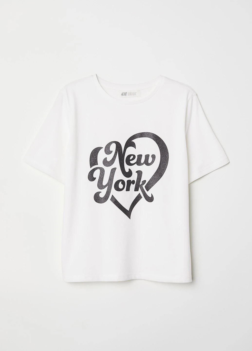 Белая летняя футболка H&M
