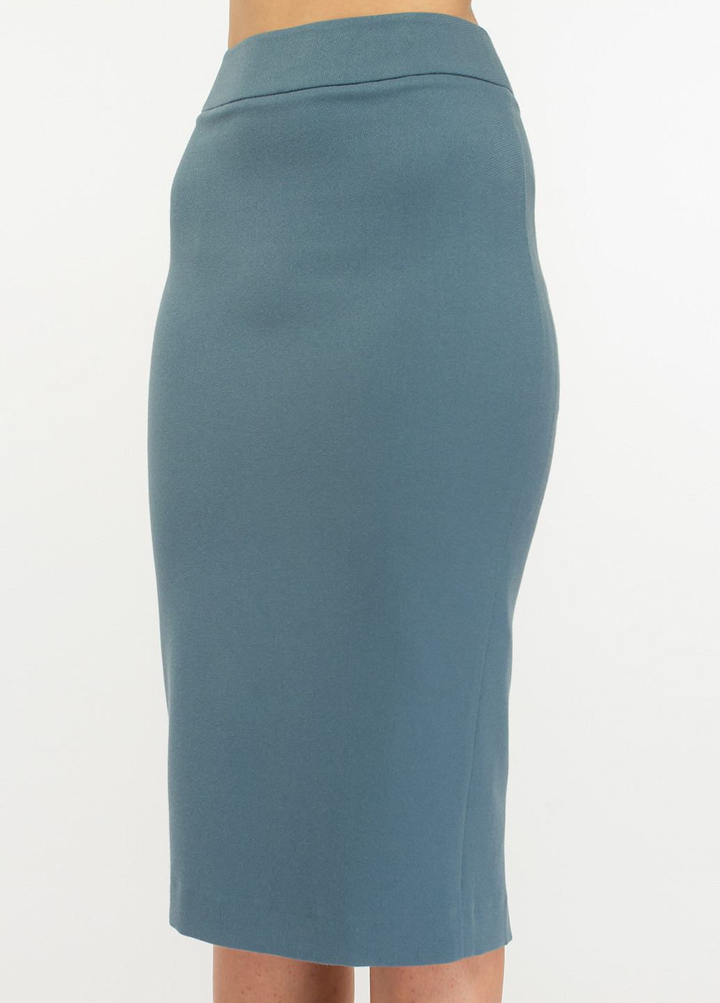 Костюм (жакет, юбка) BGL Комплект (жакет и юбка) юбочный однотонный голубой деловой вискоза