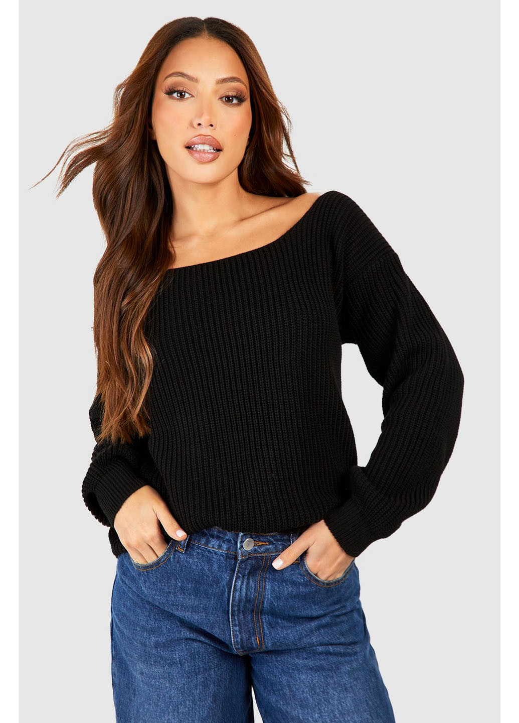 Чорний демісезонний джемпер джемпер Boohoo