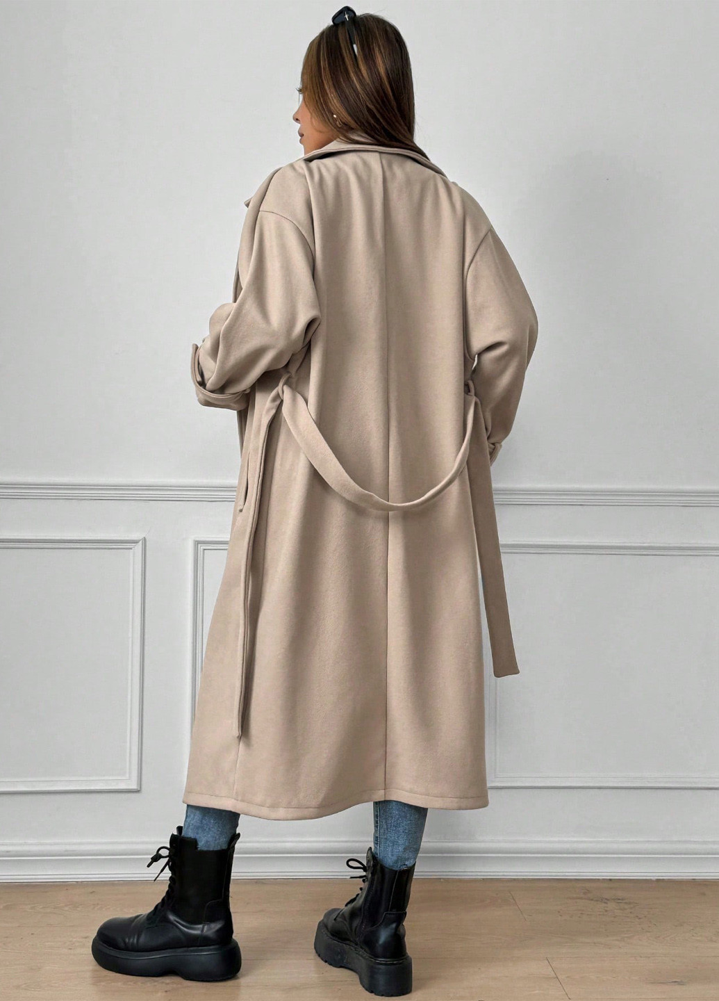 Бежеве демісезонне Пальто SHEIN