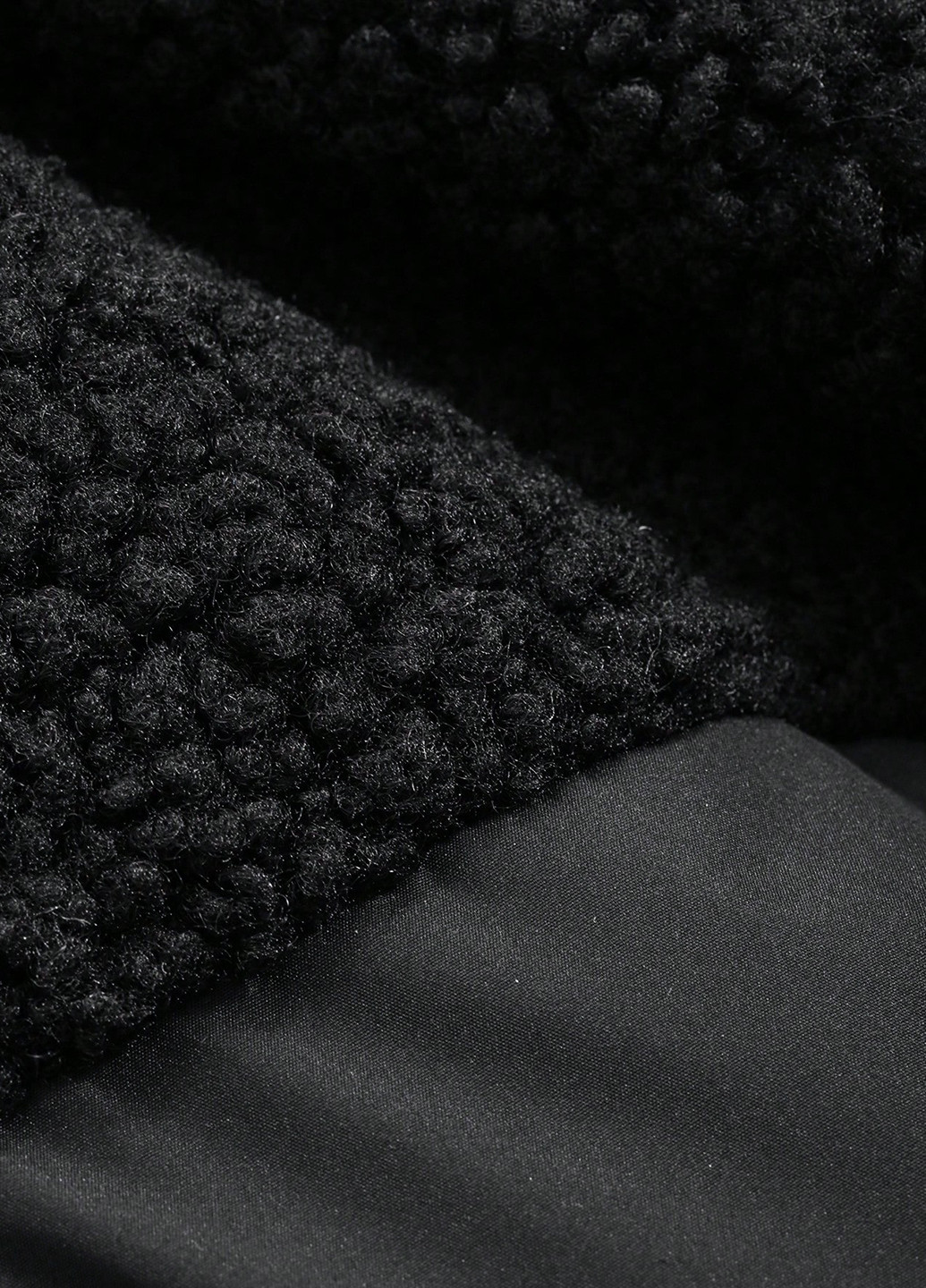 Чорна зимня куртка куртка-пальто SHEIN