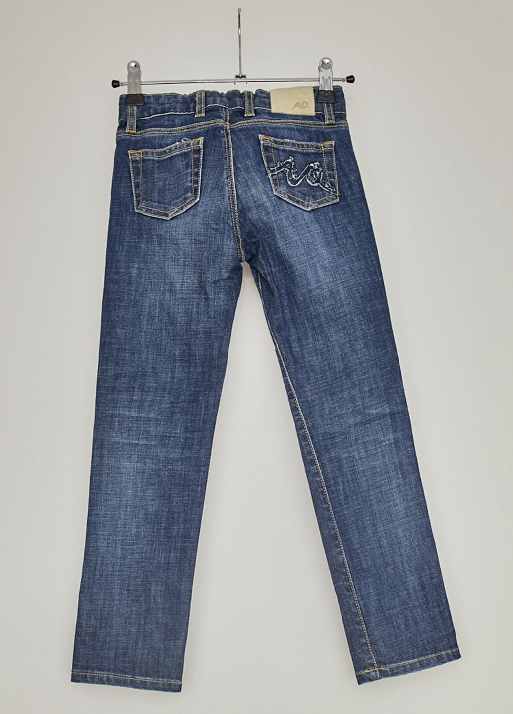 Темно-синие демисезонные прямые джинсы American Outfitters