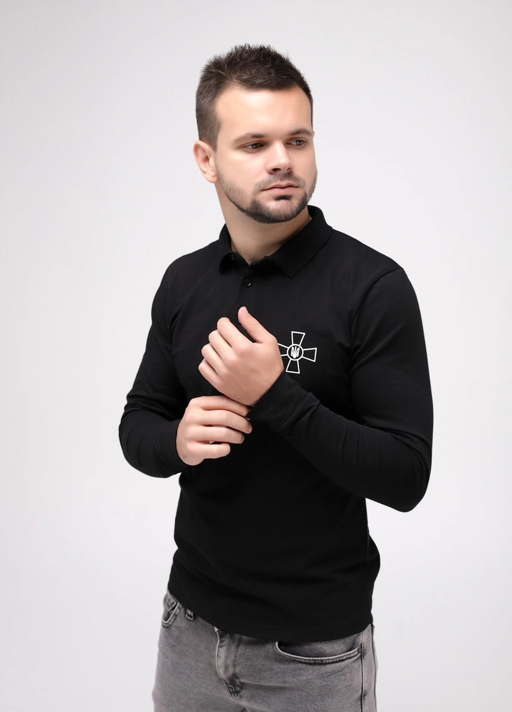 Чорний світшот CLUB JU українська символіка (255292236)