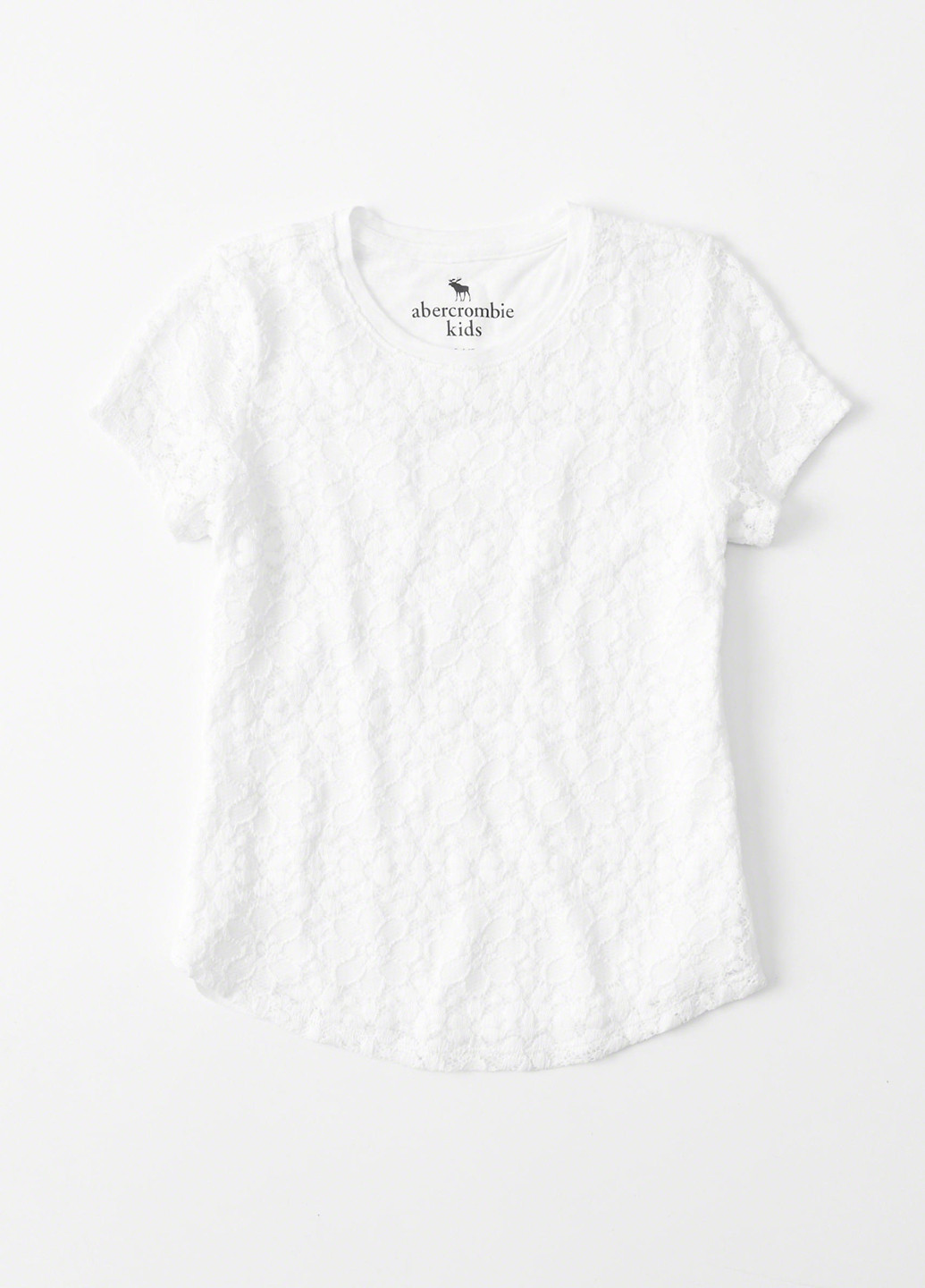 Белая летняя футболка Abercrombie Kids