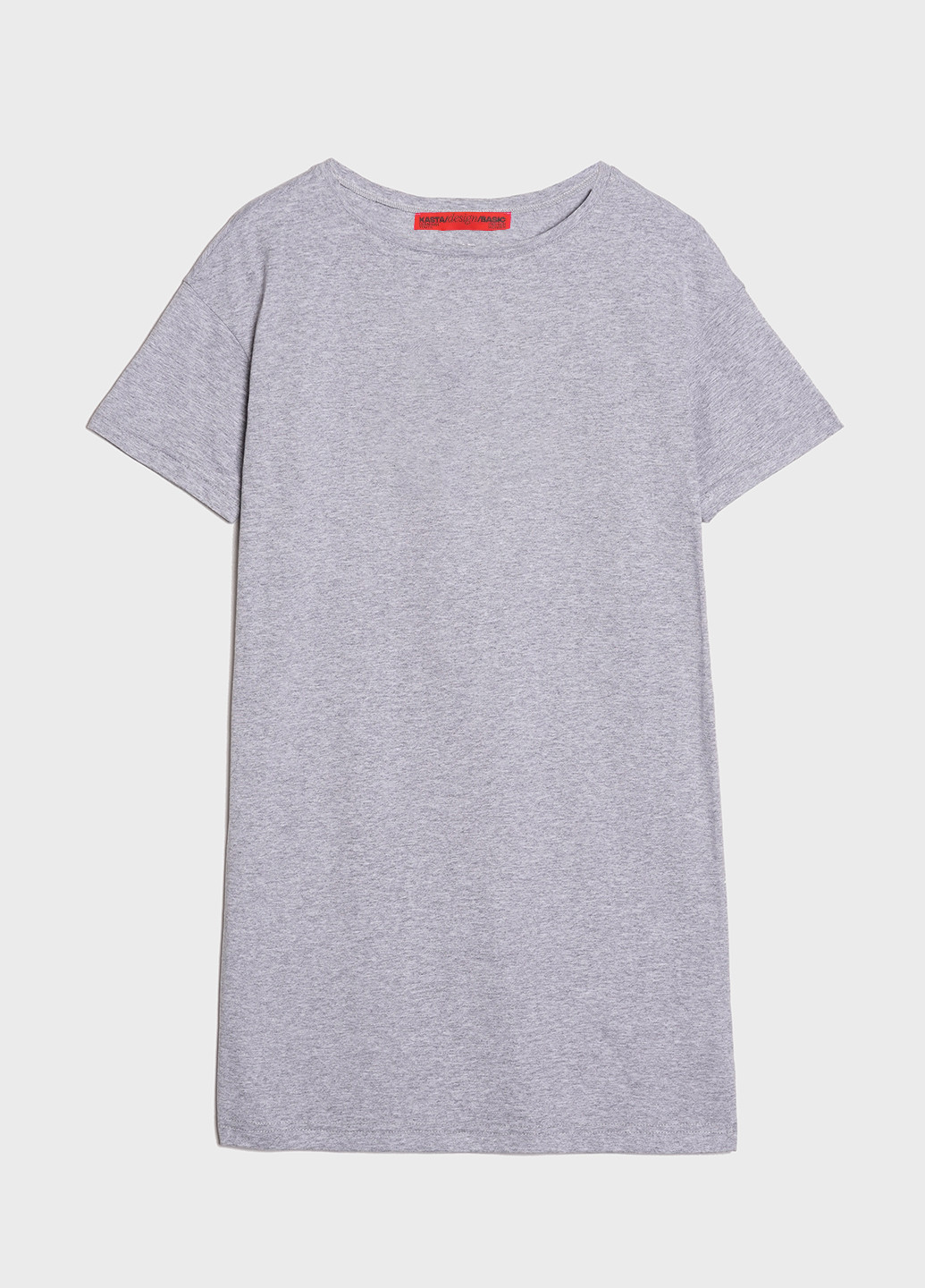 Сіра домашній футболка-сукня жіноча сукня-футболка KASTA design меланжева