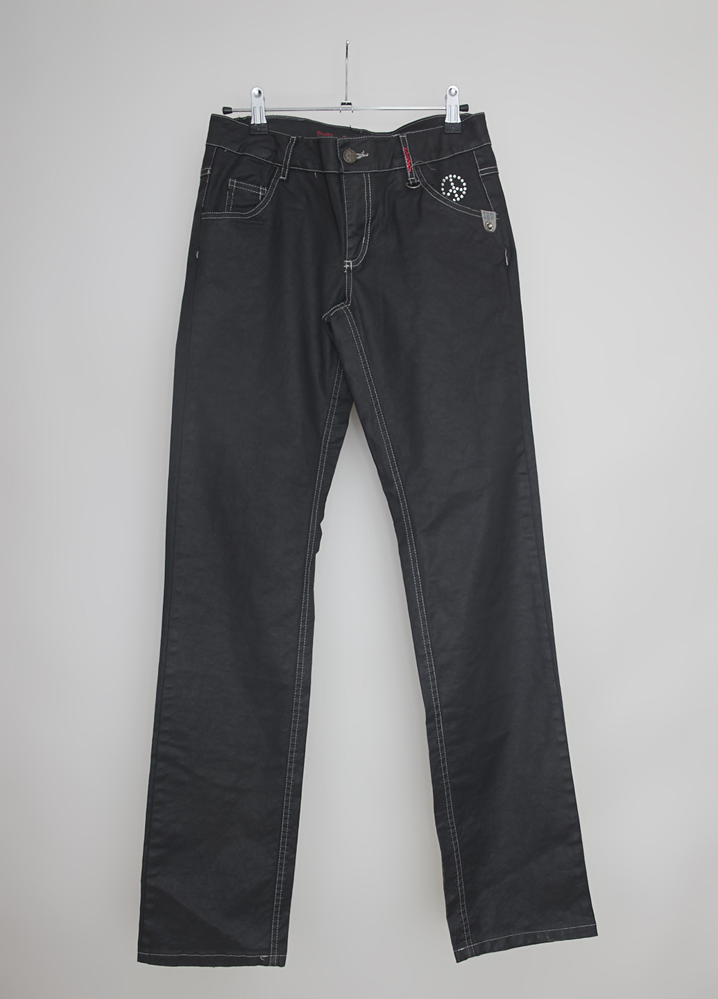 Черные демисезонные прямые джинсы S&D