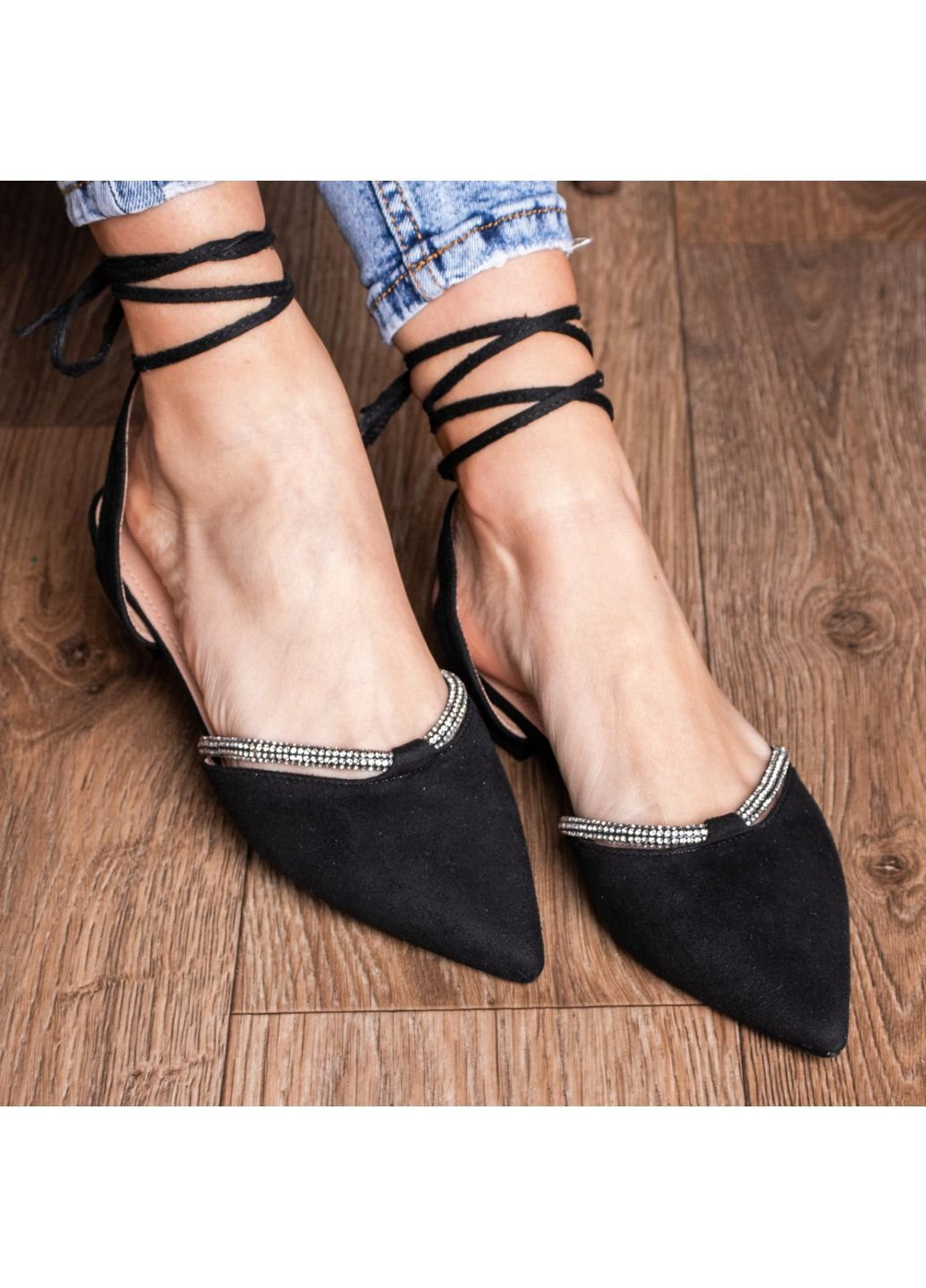 Туфлі жіночі Windy 3093 38 24 см Чорний Fashion (253195254)