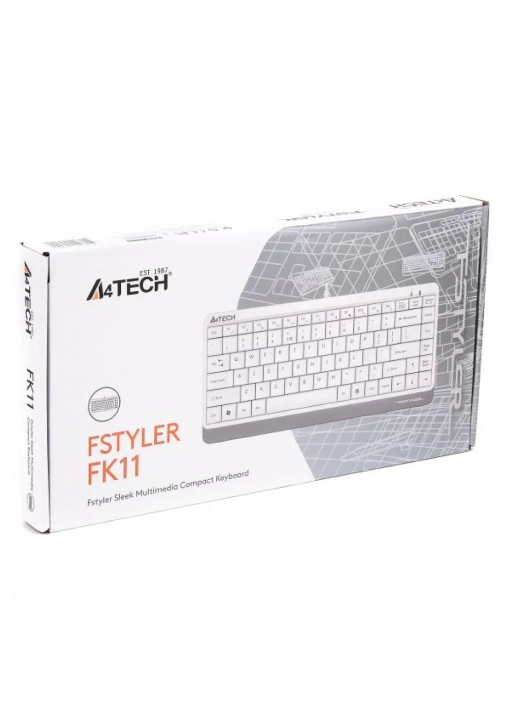 Клавиатура (FK11 USB (White)) A4Tech FK11 Fstyler Compact Size USB White (253547325)