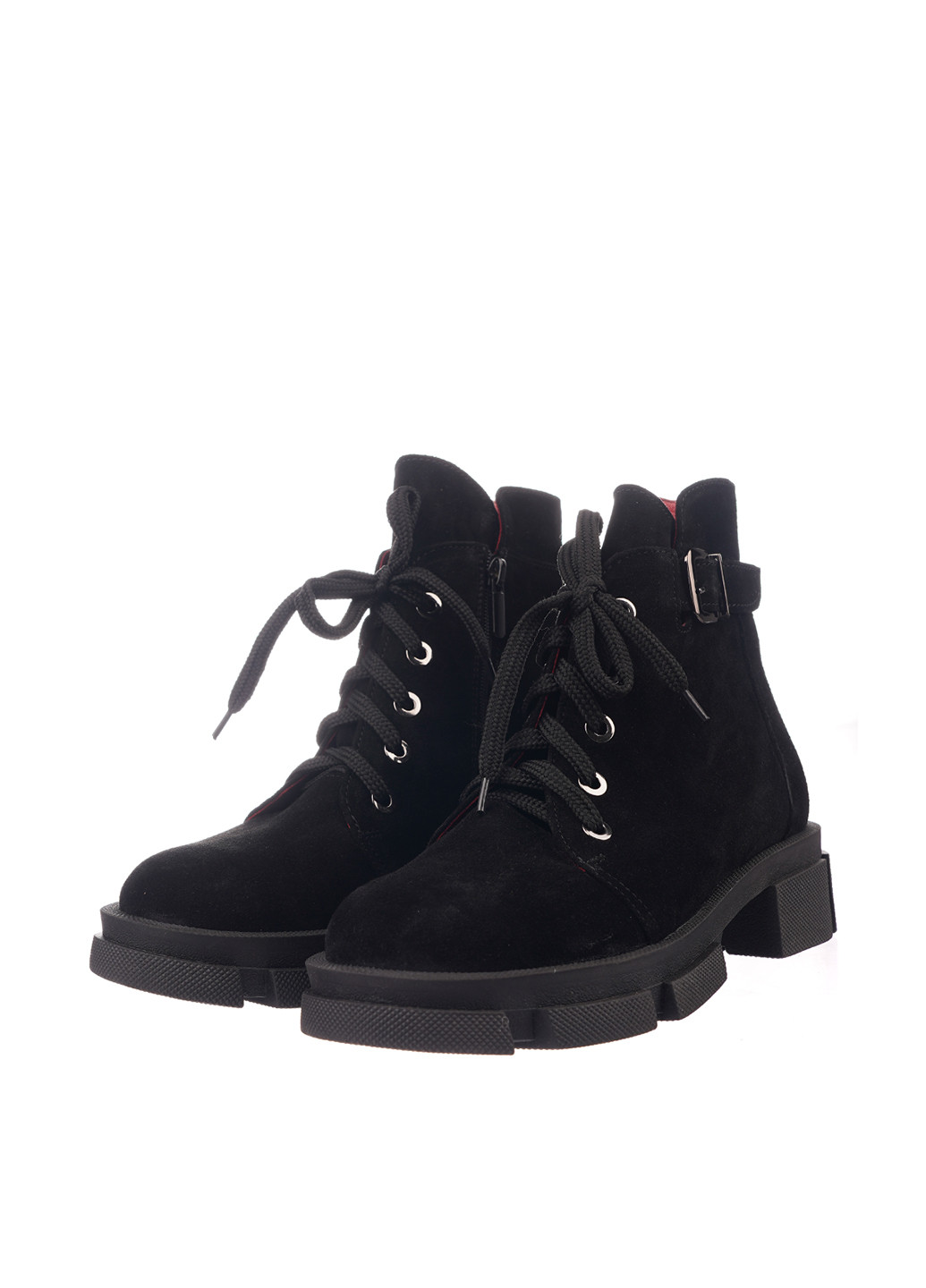 Осенние ботинки Lon&Ys с пряжкой из натуральной замши