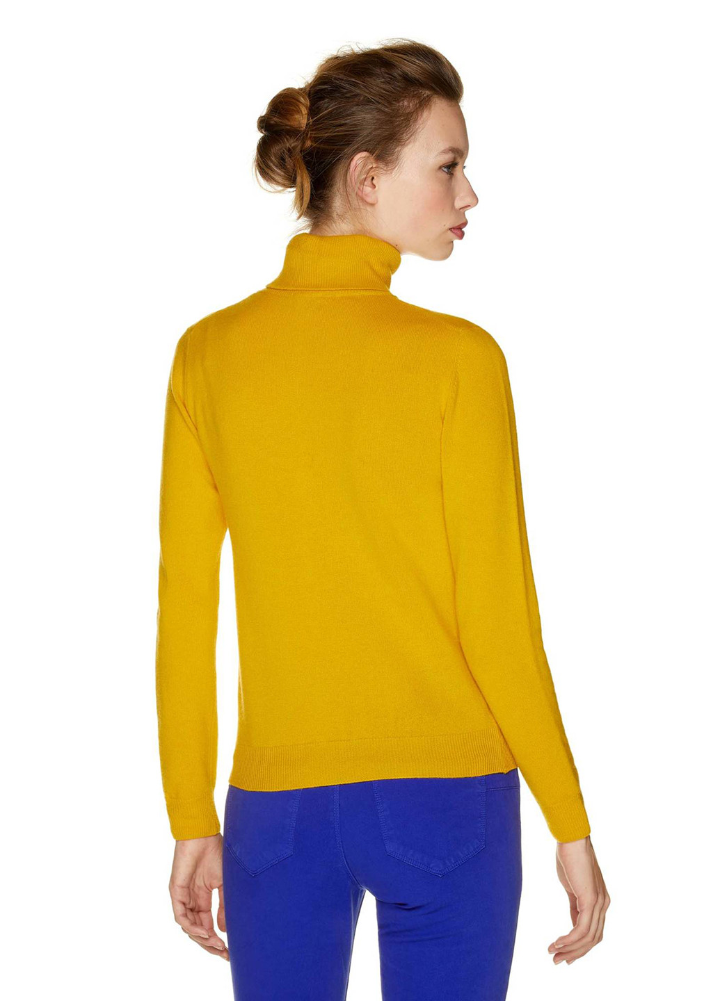 Желтый демисезонный свитер United Colors of Benetton