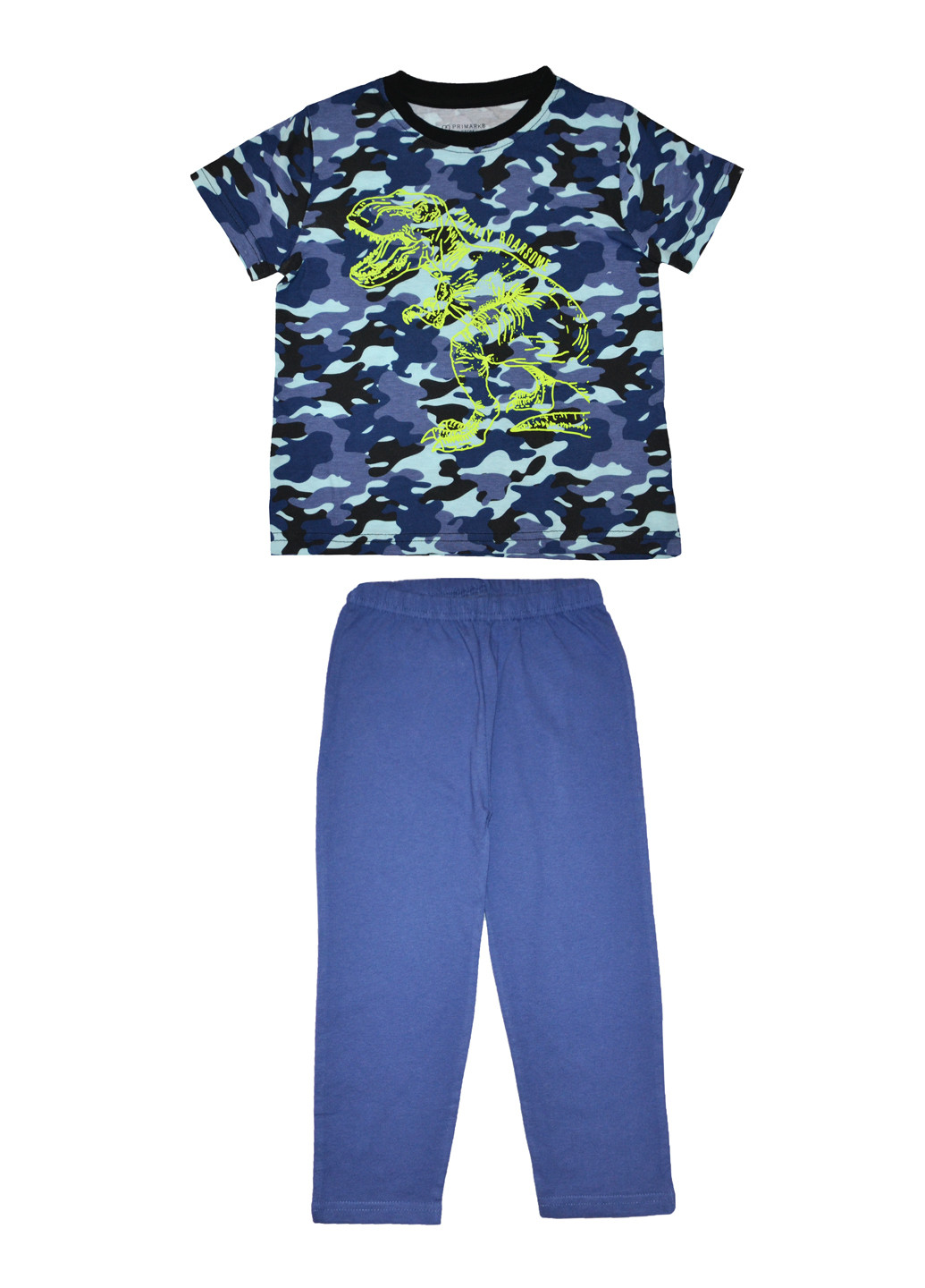 Синяя всесезон пижама (футболка, штаны) футболка + брюки Primark