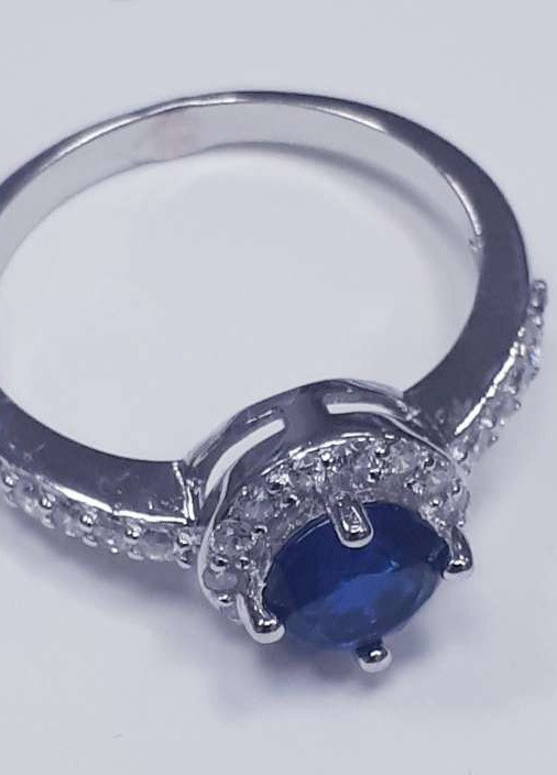 Кольцо покрытое родием со вставкой фианит () Silvex925 КК2ФС/437 (248370330)