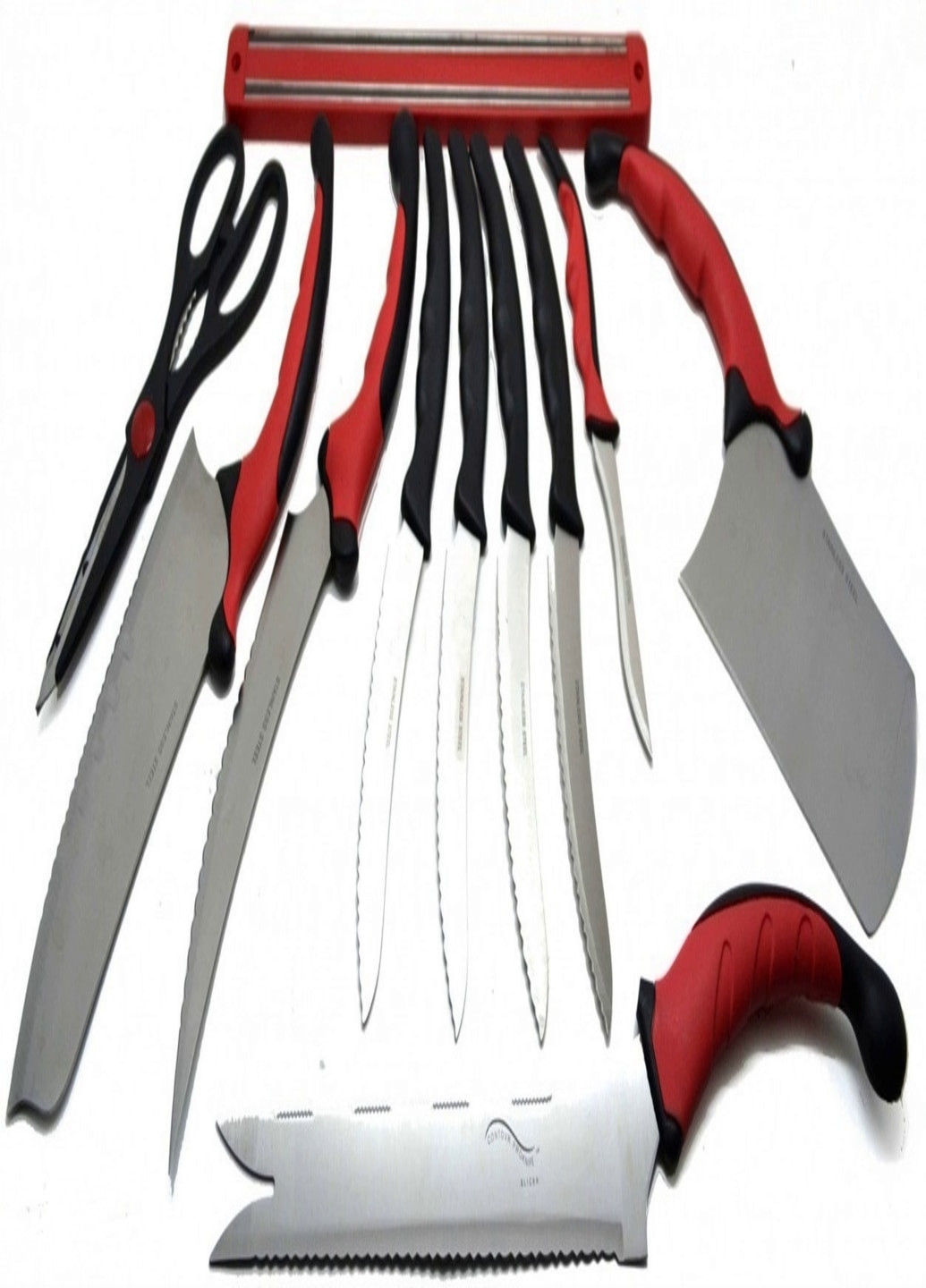 Набор самозатачиваючихся кухонных ножей Contour Pro Knives UN+ магнитная рейка в подарок (14230012) Francesco Marconi (215796233)