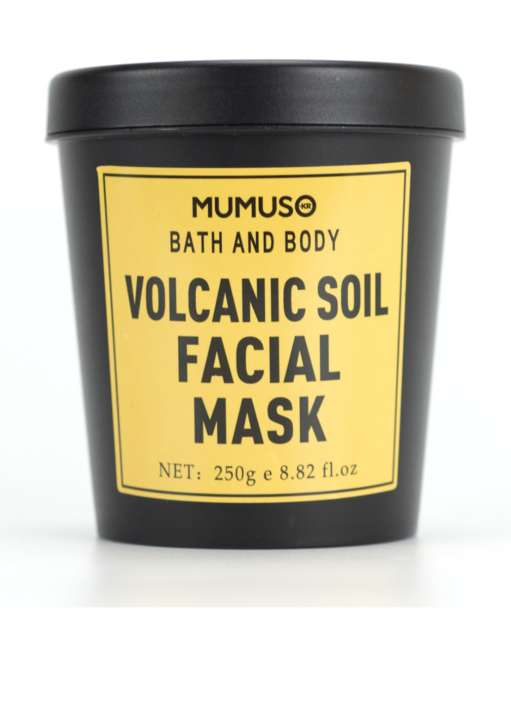 Маска для обличчя глибоко очищає на основі вулканічного вугілля, 250 г Usupso (223730974)