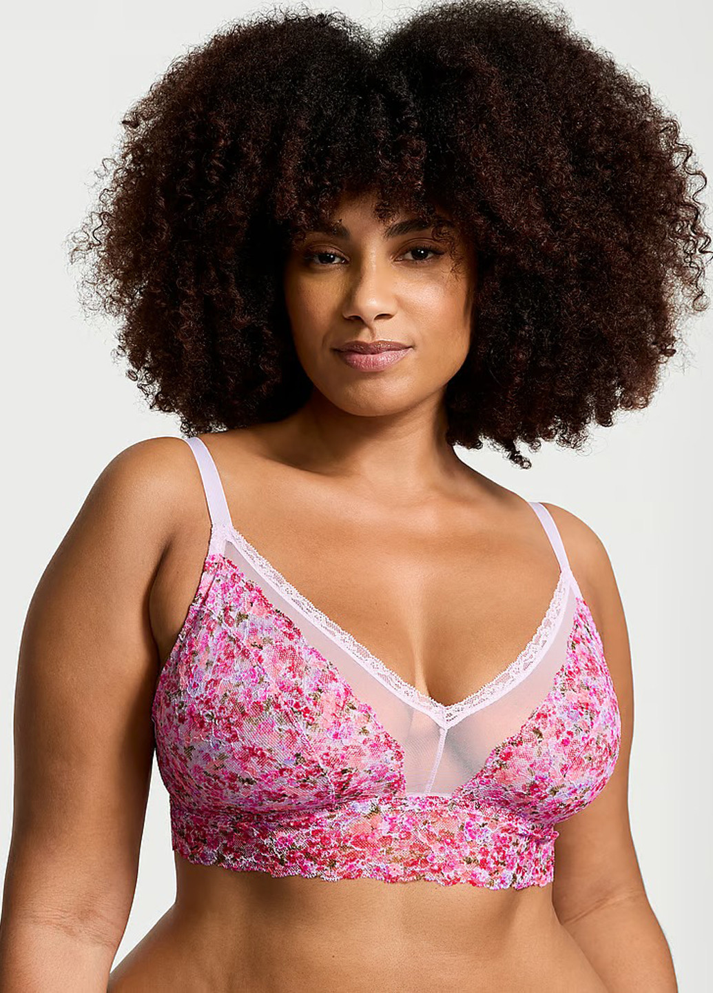 Розовый демисезонный комплект (бюстгальтер, трусики) Victoria's Secret